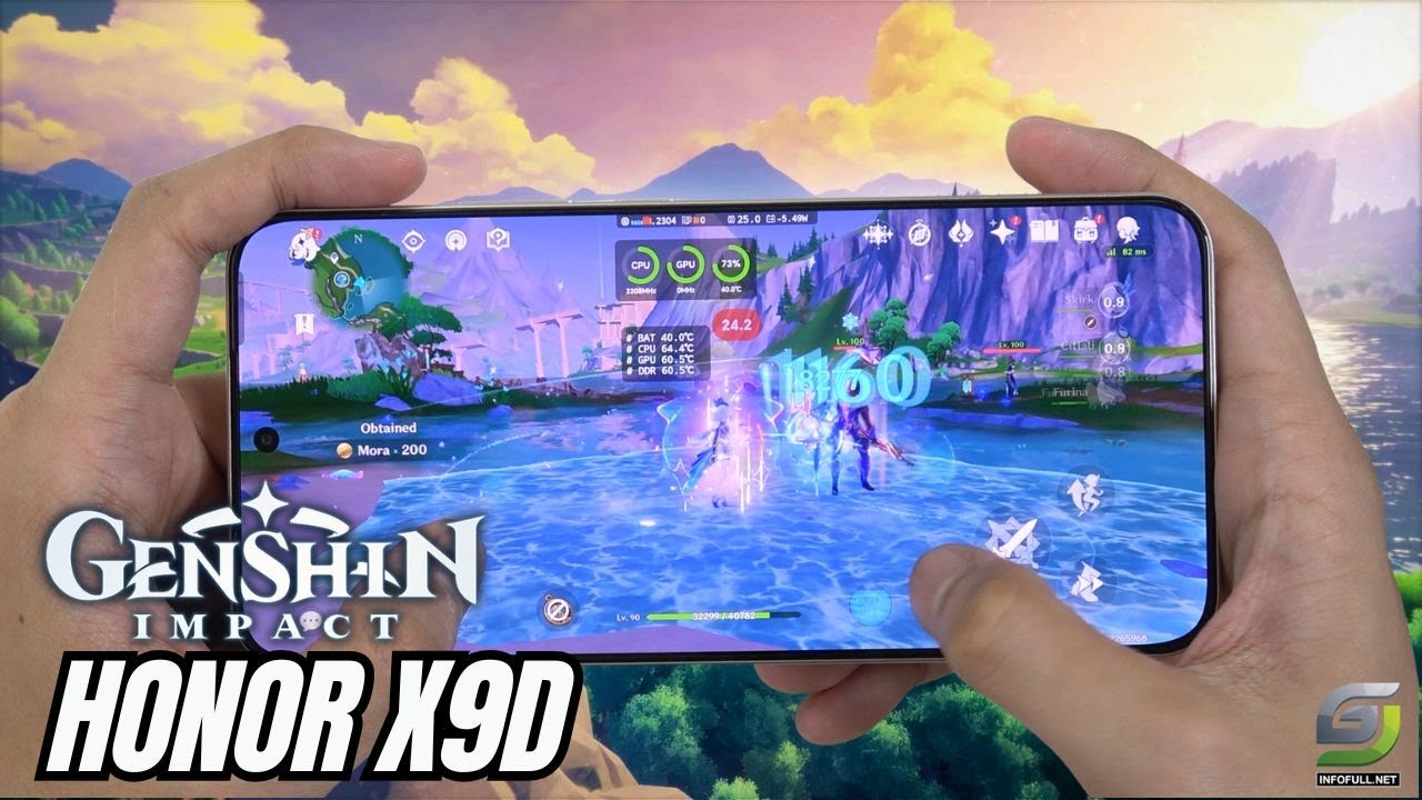 HONOR X9D Test Game Genshin Impact Max Graphics | Snapdragon 6 Gen 4