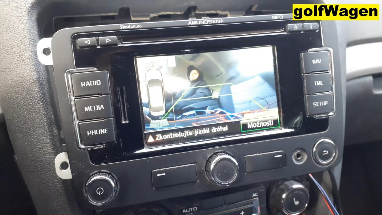 Skoda Octavia 2 RNS315 Amundsen Rear View Camera install coding