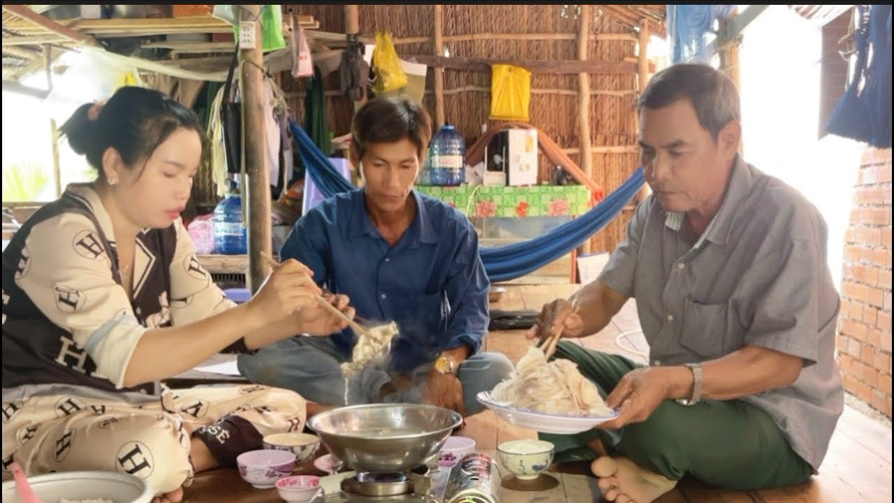 T565/ H&ocirc;m nay đi giăng lưới c&aacute; phi về l&agrave;m bữa cơm c&aacute; phi nấu lẩu cơm mẻ nh&uacute;ng chuối cay qu&aacute; ngon 