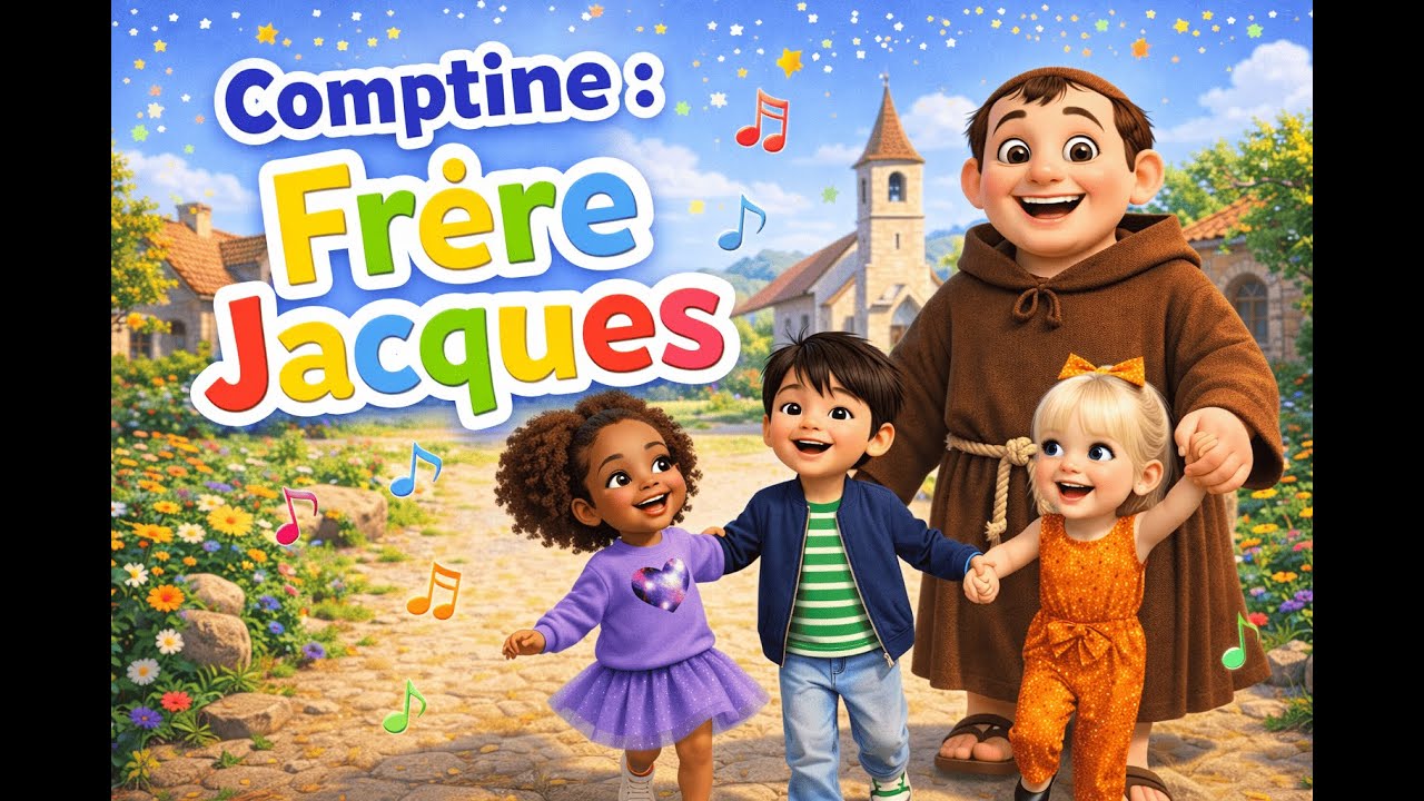 Frère Jacques - version afrobeat | Comptine pour Enfants 🎶 Danse & Chanson | Vidéo Animée 3D