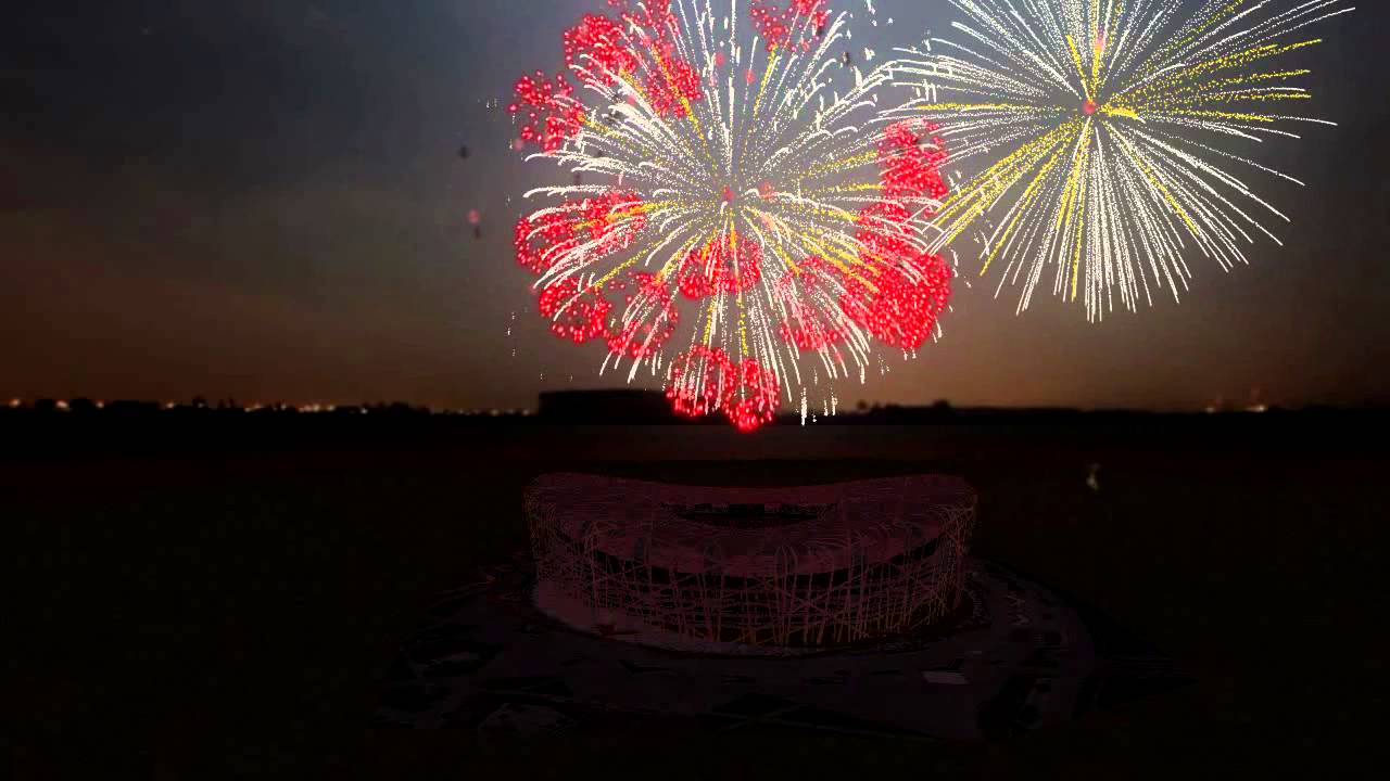 FireWork Show in Olympic stadium.