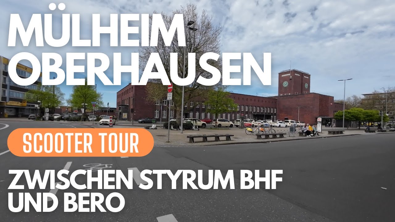 Mülheim Styrum Bahnhof bis Oberhausen Bero | Scooter Tour | April 2024
