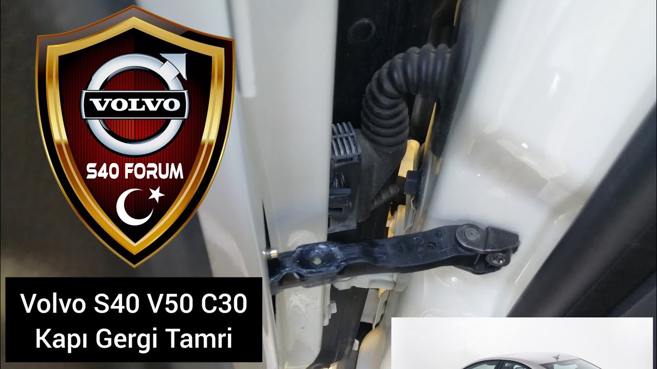 Volvo S40 kapı gergi tamiri / Volvo S40 door tensioner repair / Ремонт натяжителя двери Volvo S40