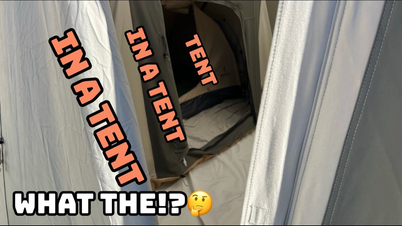 Canvas tent in a Kodiak canvas tent in a Kodiak canvas tent!!?🏕️