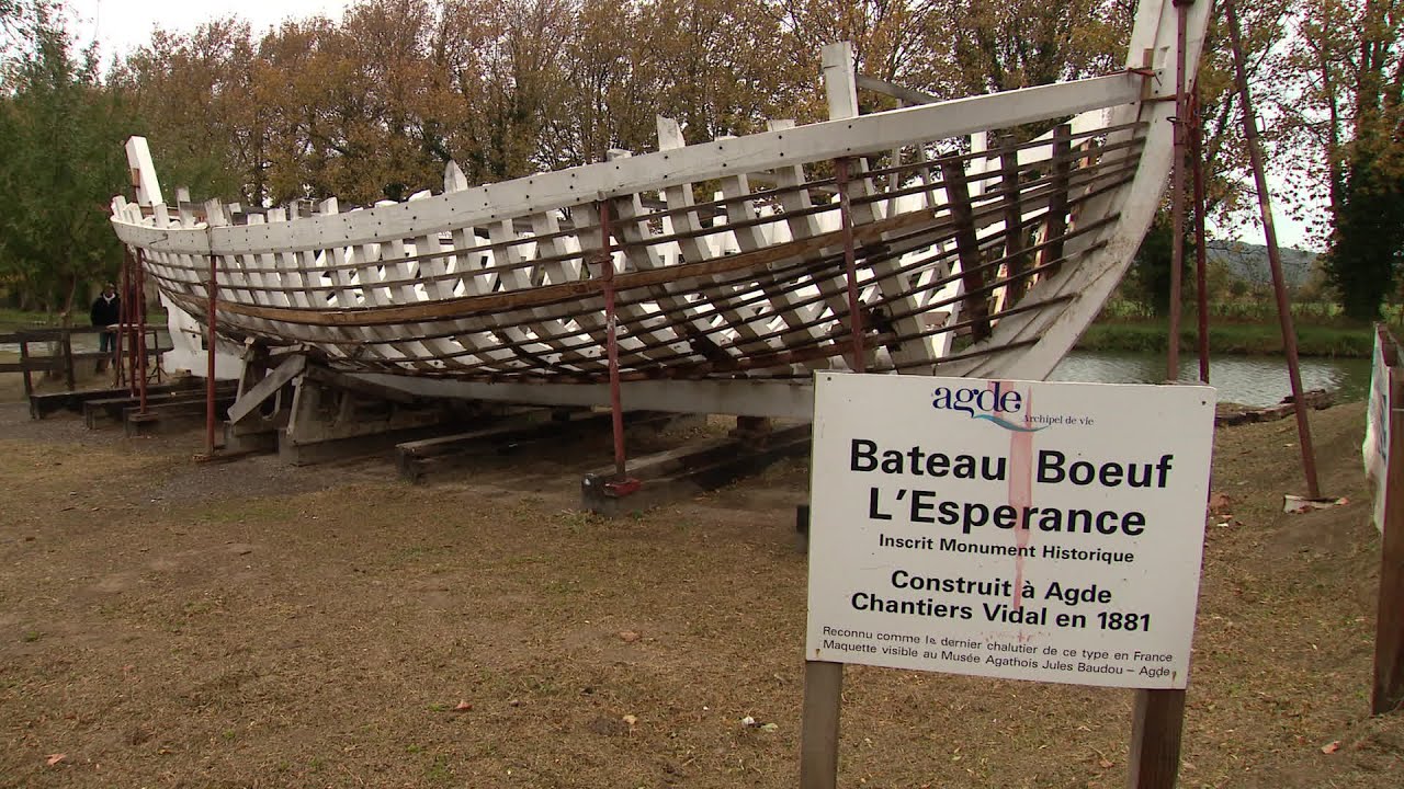 Narbonne - Restauration du dernier bateau-bœuf de Méditerranée