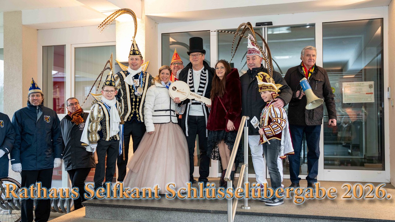 Das Rathaus wird gestürmt und der Schlüssel für Selfkant wird an den Karnevalisten übergeben 2026 👍.