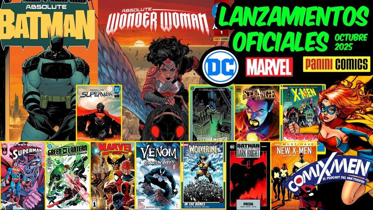 Lanzamientos MARVEL y DC COMICS de Panini M&eacute;xico Para OCTUBRE de 2025 | ComiXmen