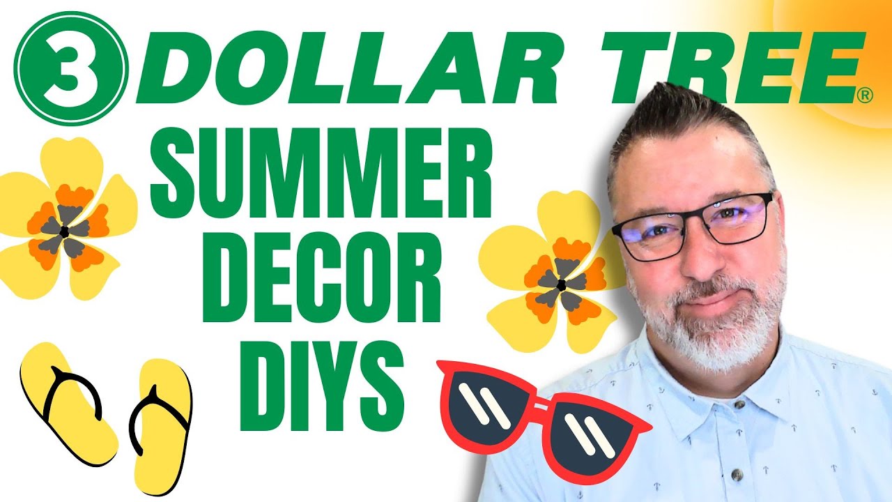 3 Dollar Tree Summer Decor DIYS - Easy DIY - #wreath @DavesWreaths