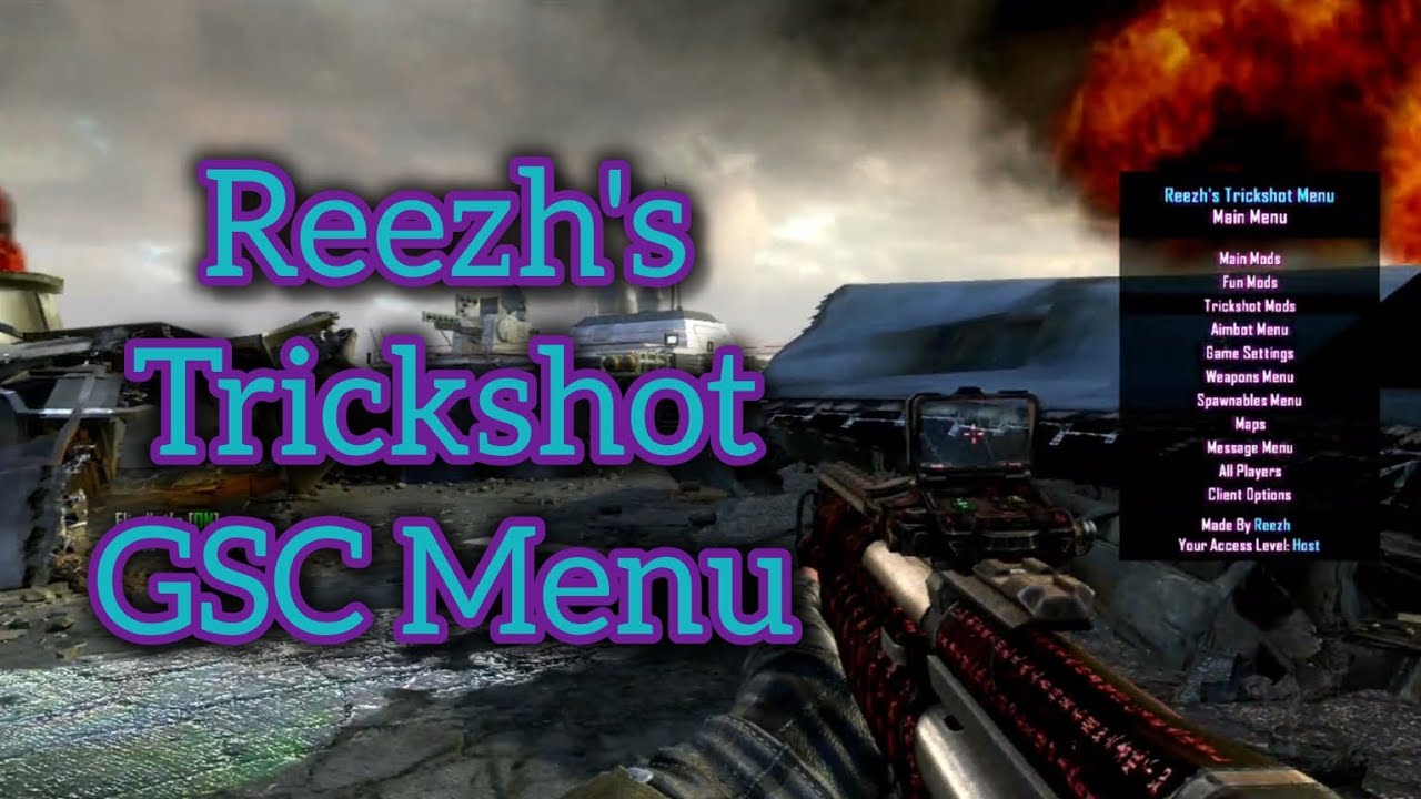 BO2 | TU18/1.19 | Reezh Trickshot Menu | Multiplayer | GSC Mod Menu | (RGH/JTAG/CFW/HEN) [+Download]