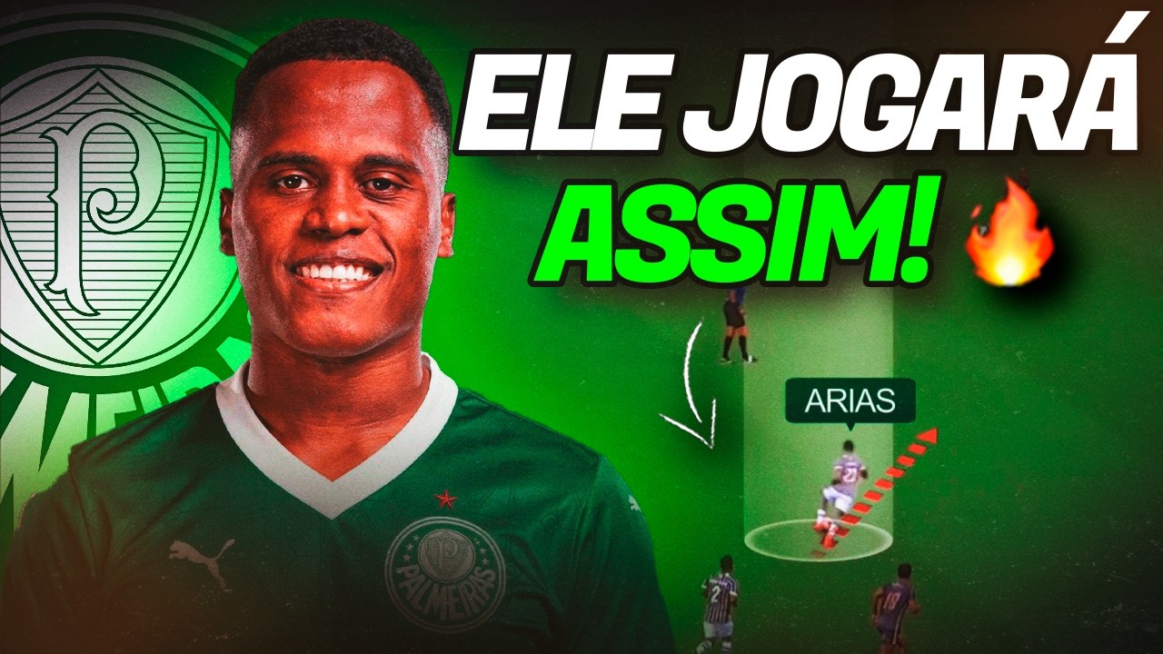 Como joga JHON ARIAS e seu encaixe TÁTICO no Palmeiras