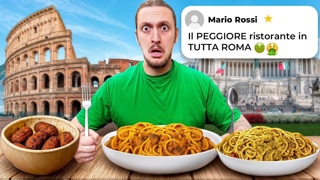 24 ORE SOLO PEGGIORI RISTORANTI Per TURISTI a ROMA