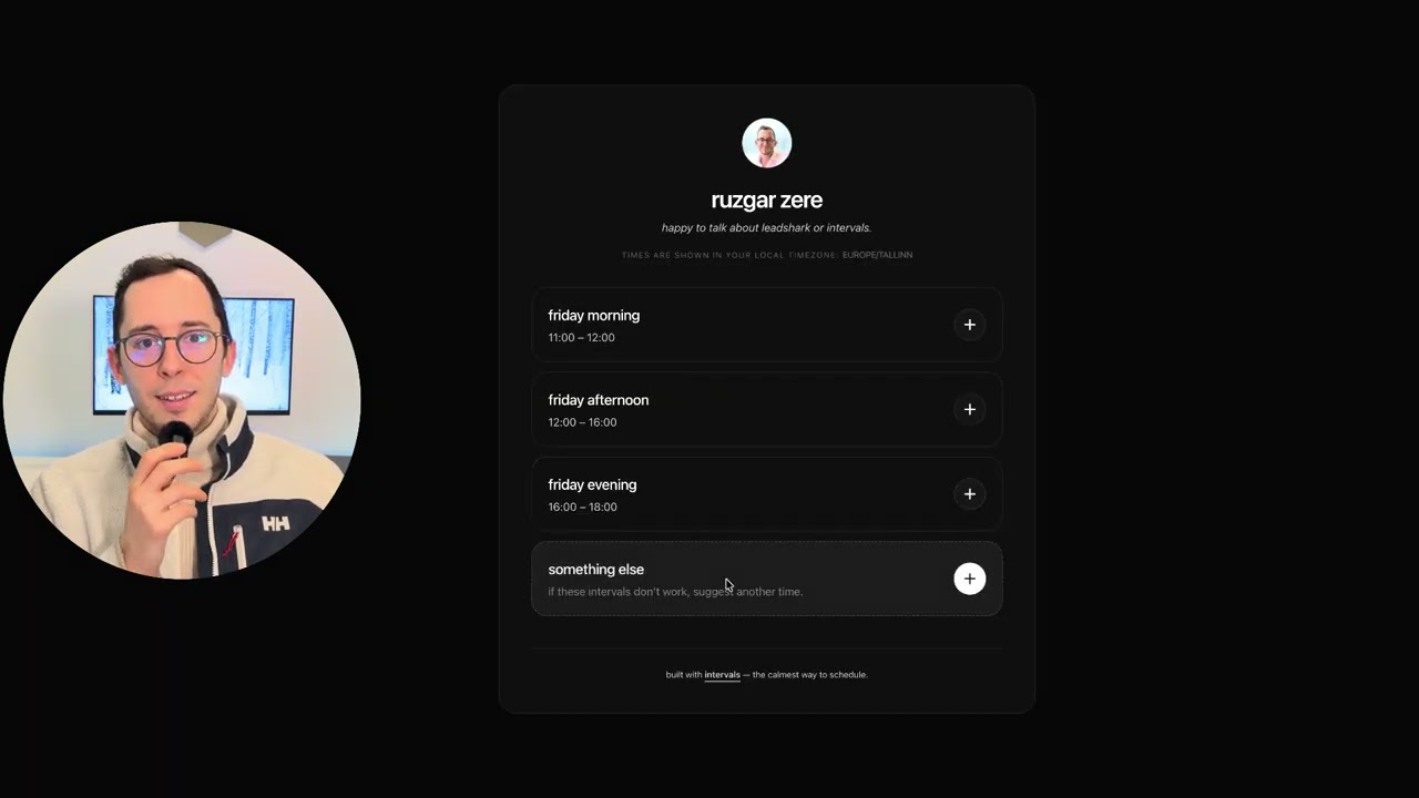 intervals beta ❄️ your calendar doesn't need you anymore.