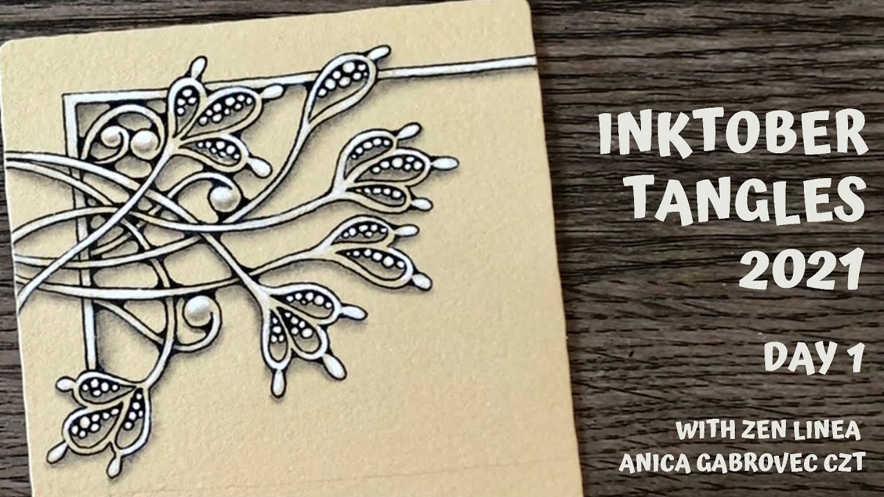 Inktober Tangles 2021 • Day 1 • LunarFlux