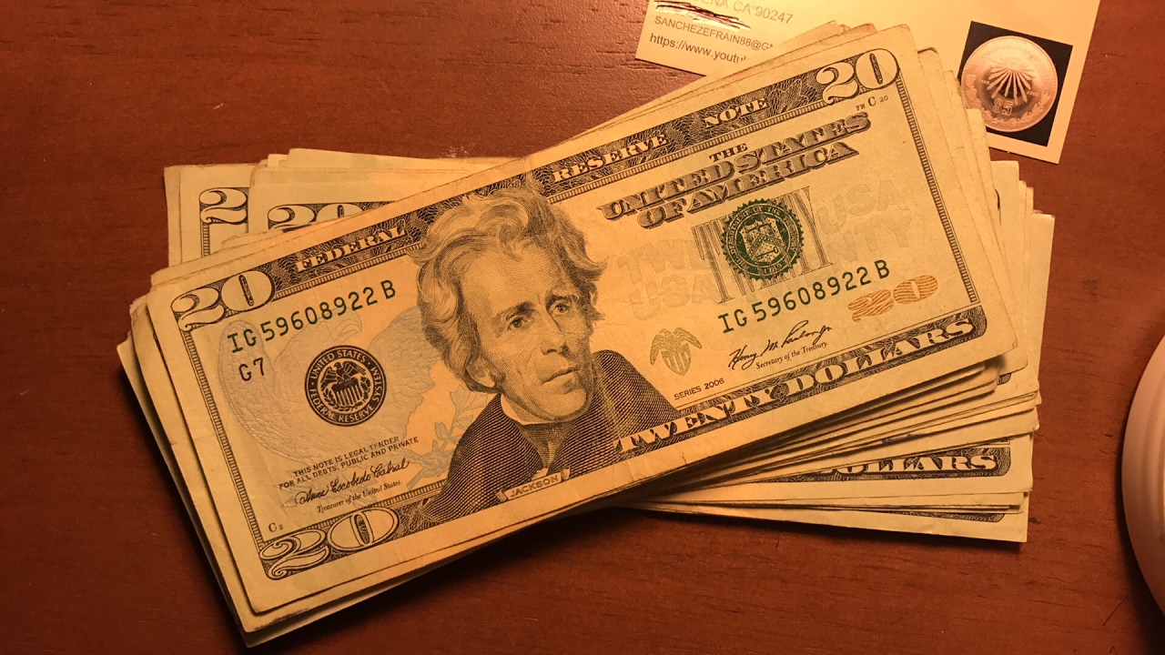 Cacería en billetes de $20 dólares