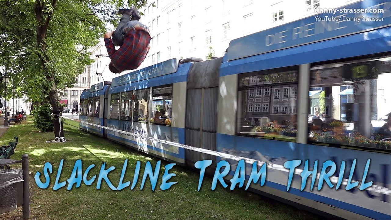 Slackline Tram Thrill - Tauri Vahesaar