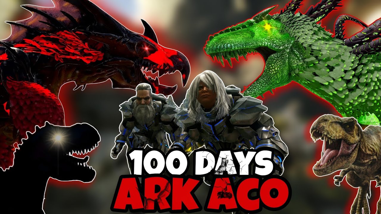 [ FULL ] 100 NGÀY Chiến Thắng Siêu BOSS Trong ARK MOD ACO  - TASO GAMING
