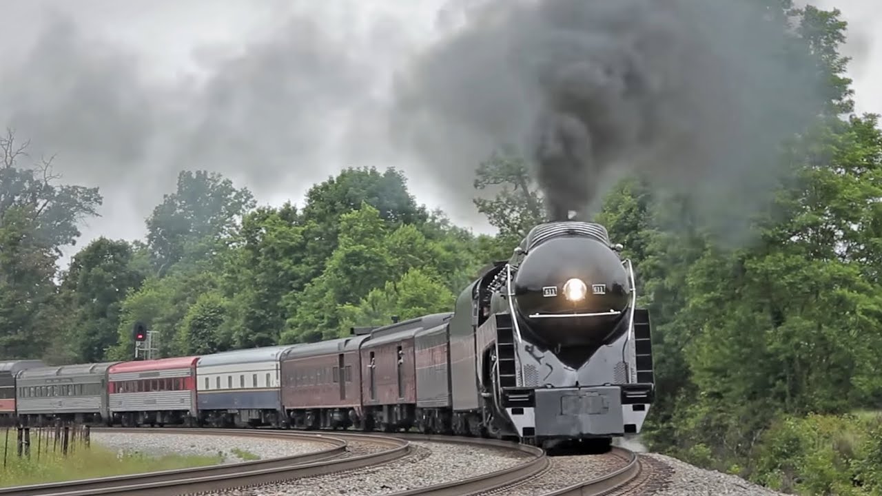 N&W 611 on the Mainline - Manassas Excursions