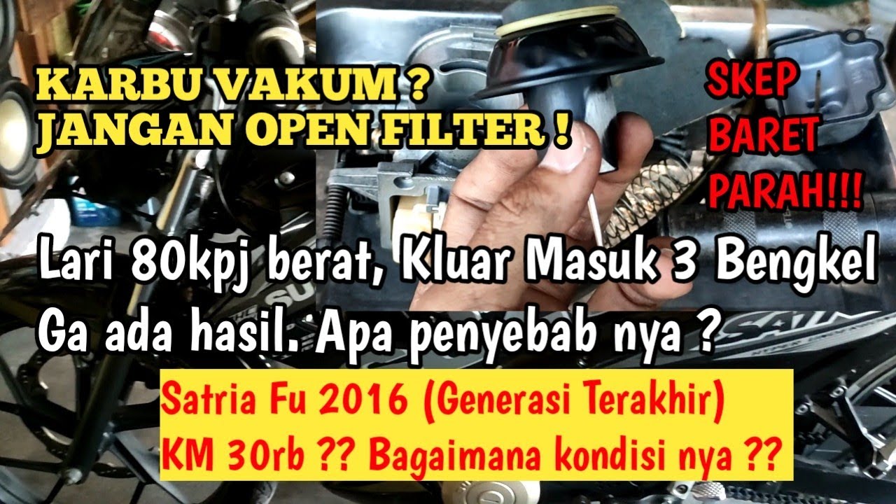 SATRIA FU STANDART LARI 80 KPJ BERAT! Apa penyebab nya ? Ceck TOTAL! AUTO SEMBUH Lari 120kpj enteng.