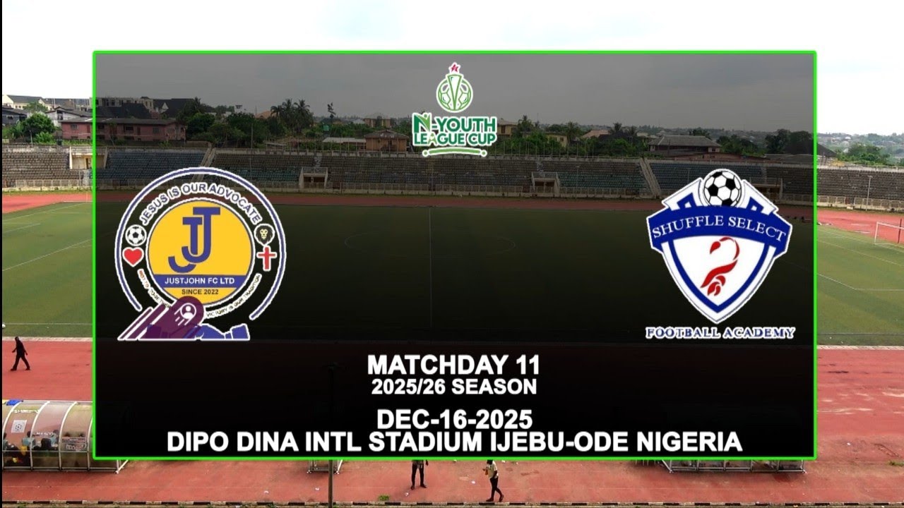 JustJohn Fc vs Shuffle Select FA MD 11 NYouth League 2025/26 