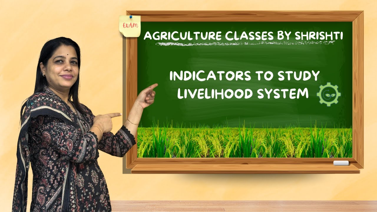indicators to study livelihood system | BSc Agriculture