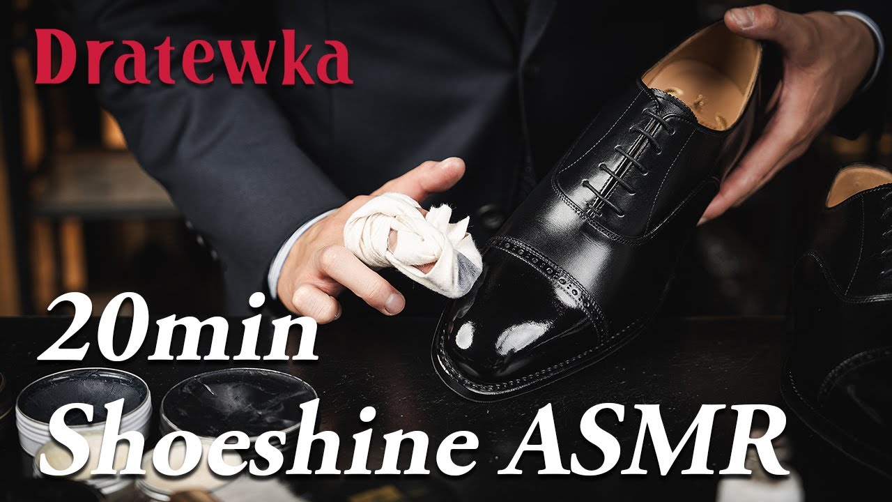 【ASMR】Practicing for the “Shoe Shining Championship” 20min shoeshine | 065
