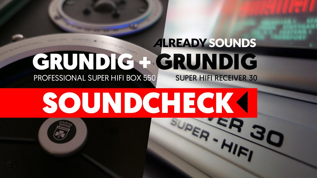 Grundig R 30 + Grundig Box 550 Professional soundcheck