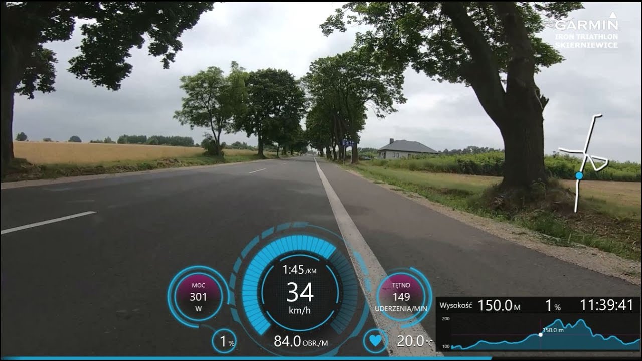 Garmin Iron Triathlon Skierniewice 2021 - trasa kolarska