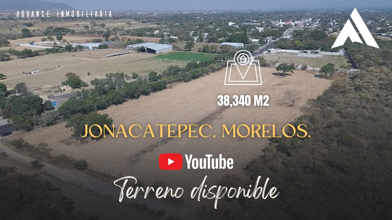 Terreno de 38,340 m² en Jonacatepec, Mor. | 253 m Frente a Carretera | Escritura Pública