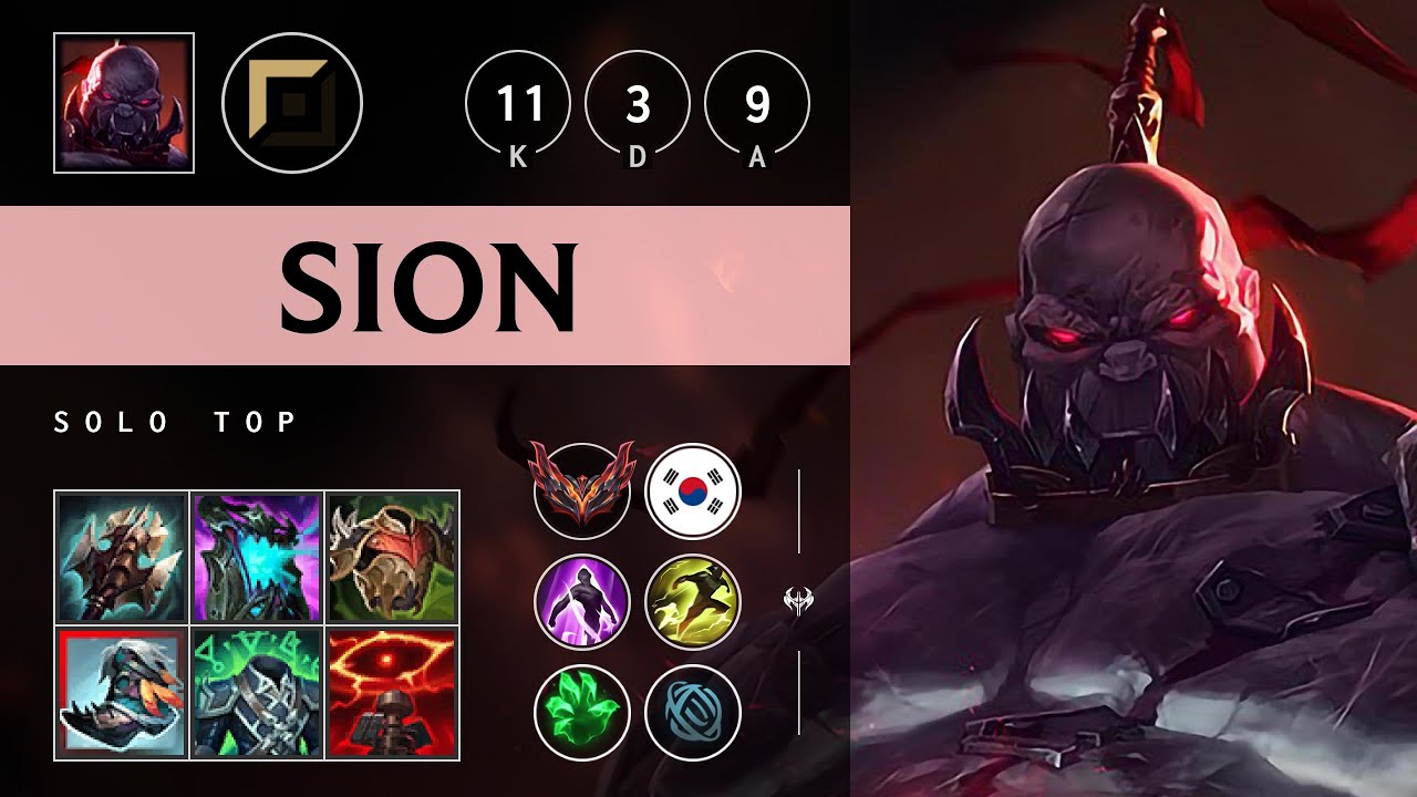 Sion Top vs Zac - KR Grandmaster Patch 25.05