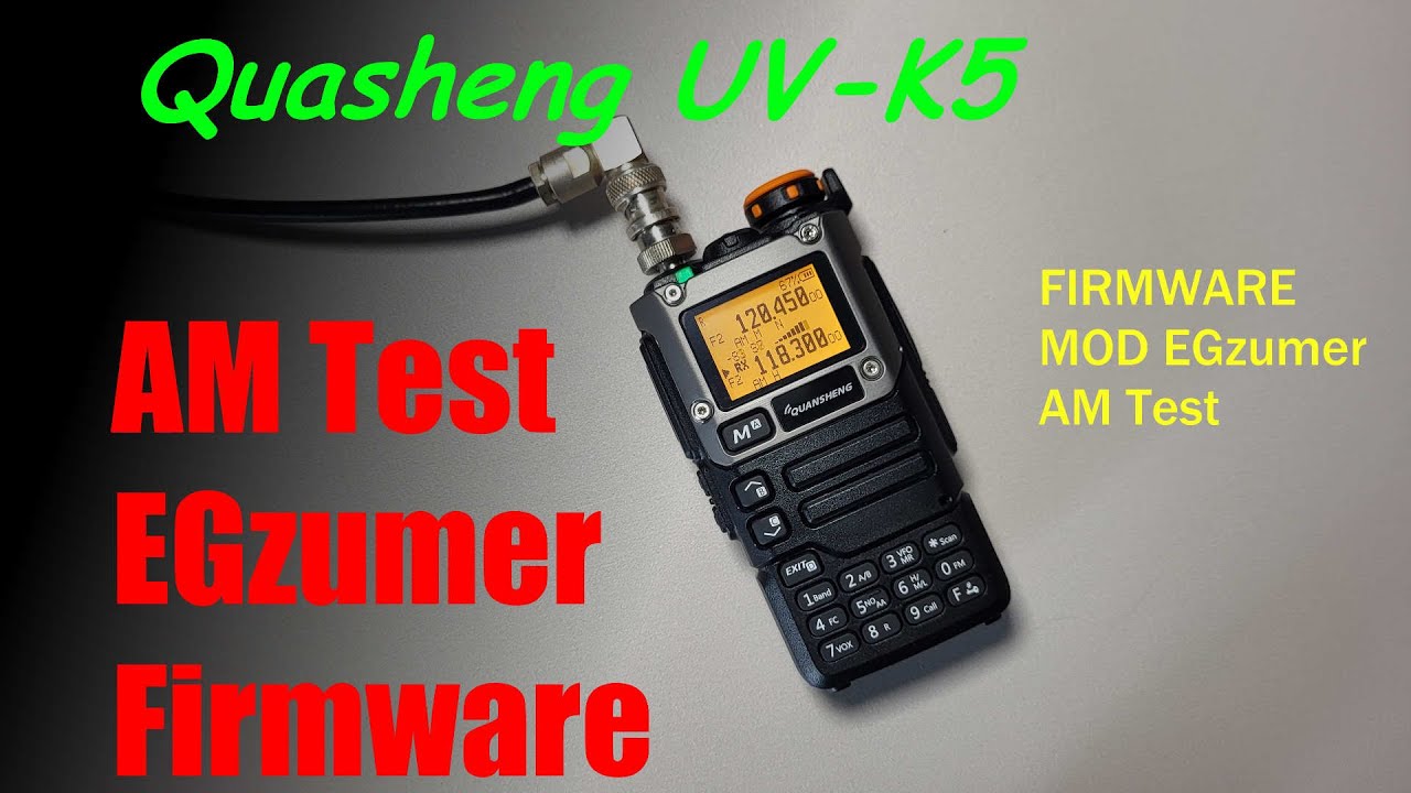 Quansheng UV-K5 Firmware MOD EGzumer. Test odbioru AM