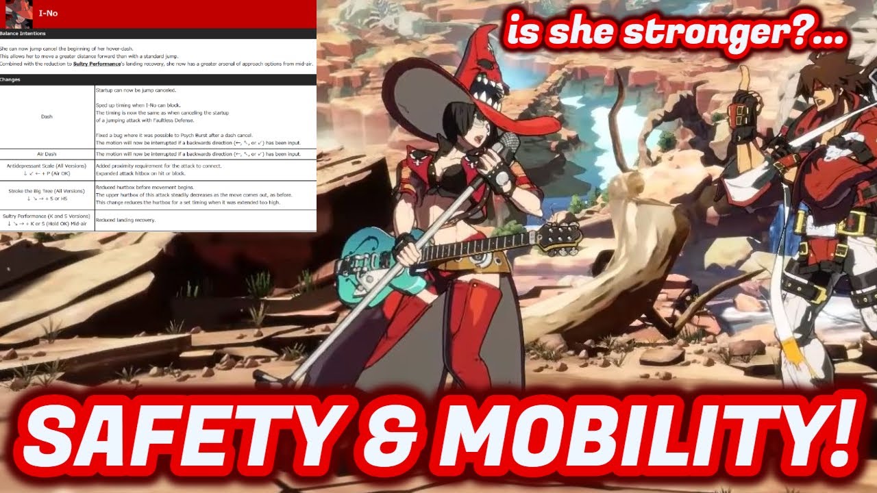 I-No's great buffs make her easier, but maybe not stronger... - Guilty Gear Strive 