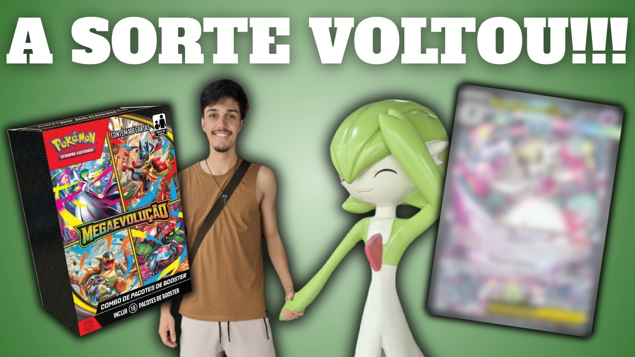 GANHEI UM SORTEIO e abri uma MINI Booster Box de MEGAEVOLUÇÃO!!!