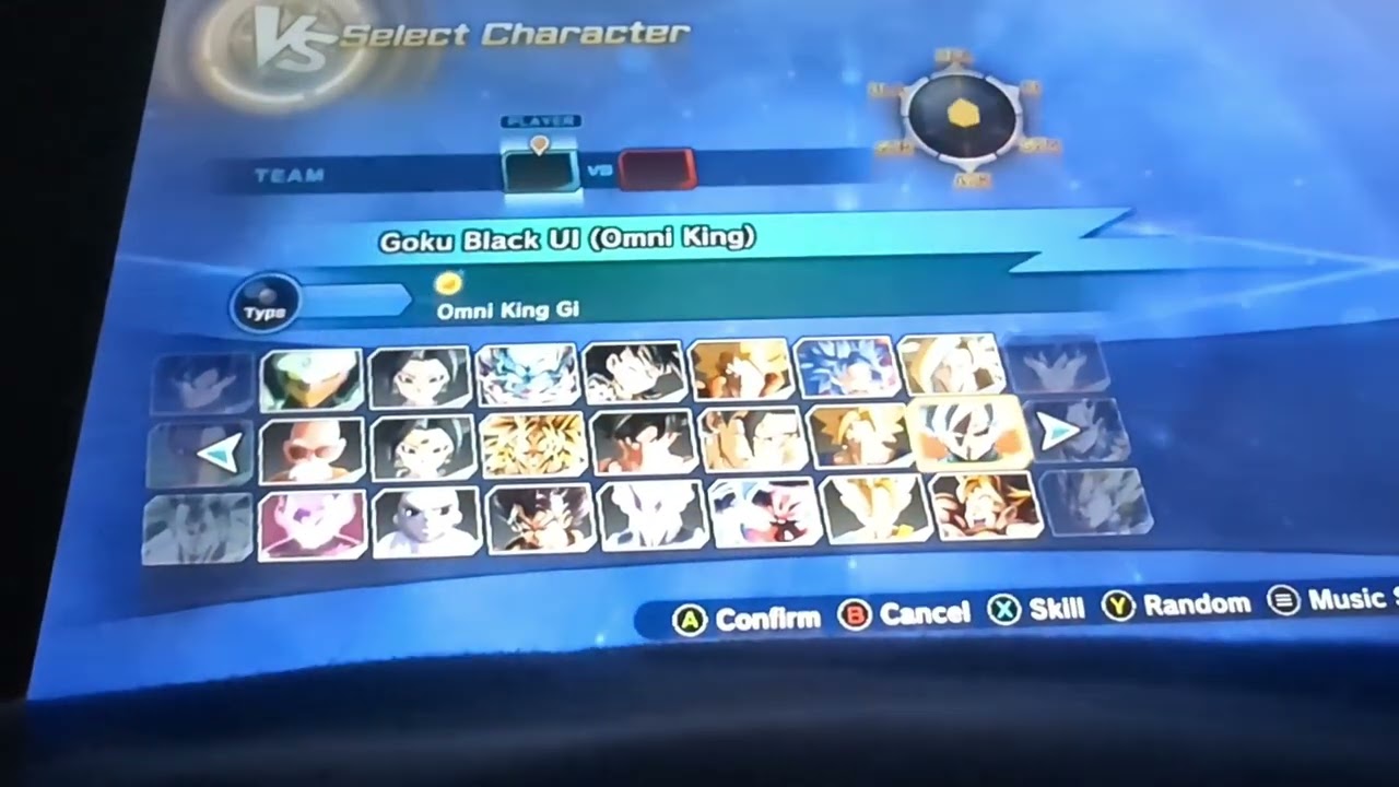Xv2 showing my roster