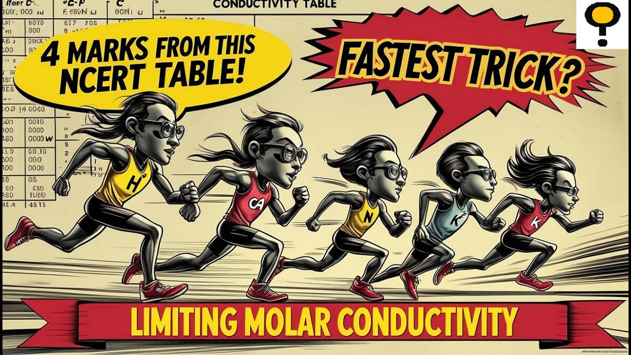 🔥 Limiting Molar Conductivity की आसान Trick | NCERT Table से Direct Question!