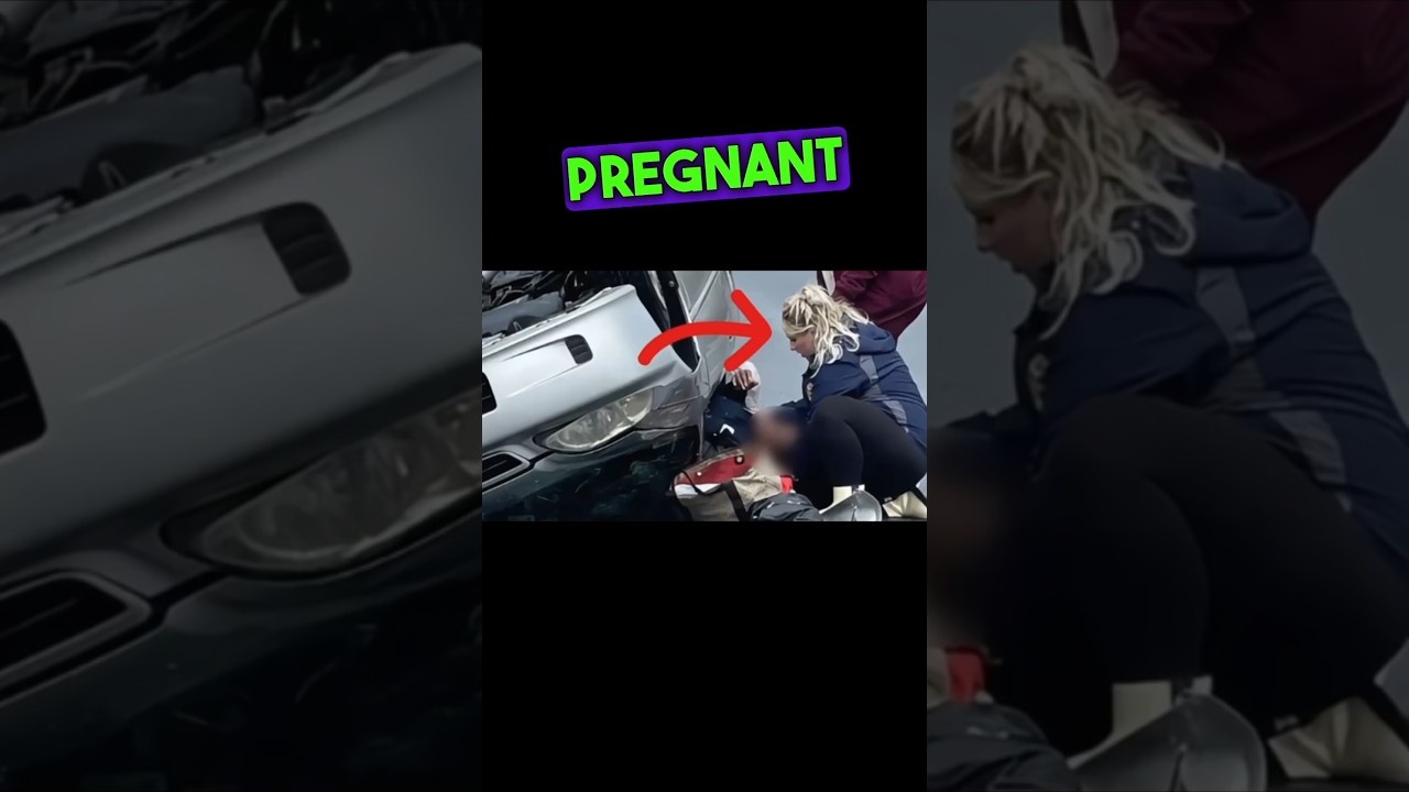 Pregnant firefighter hides huge secret during rescue