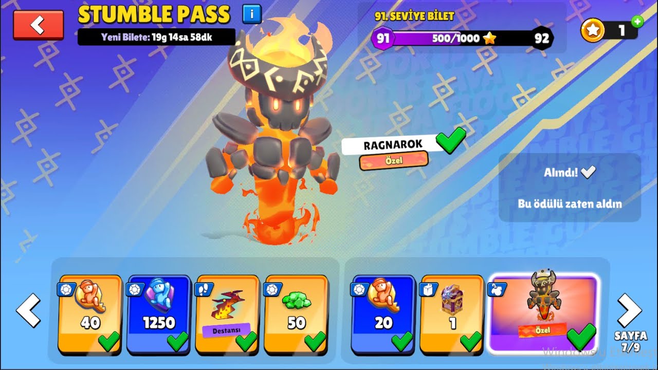 SONUNDA STUMBLE PASS ALDIIIIK!!!!