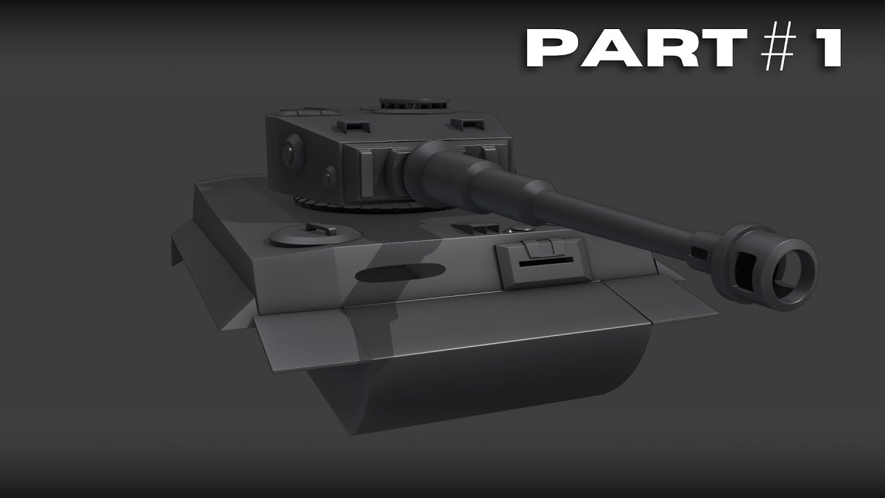 3D Modeling a Tiger 1 Tank in Blender 4.1 | Workflow Part 1 (Time4 3D)
