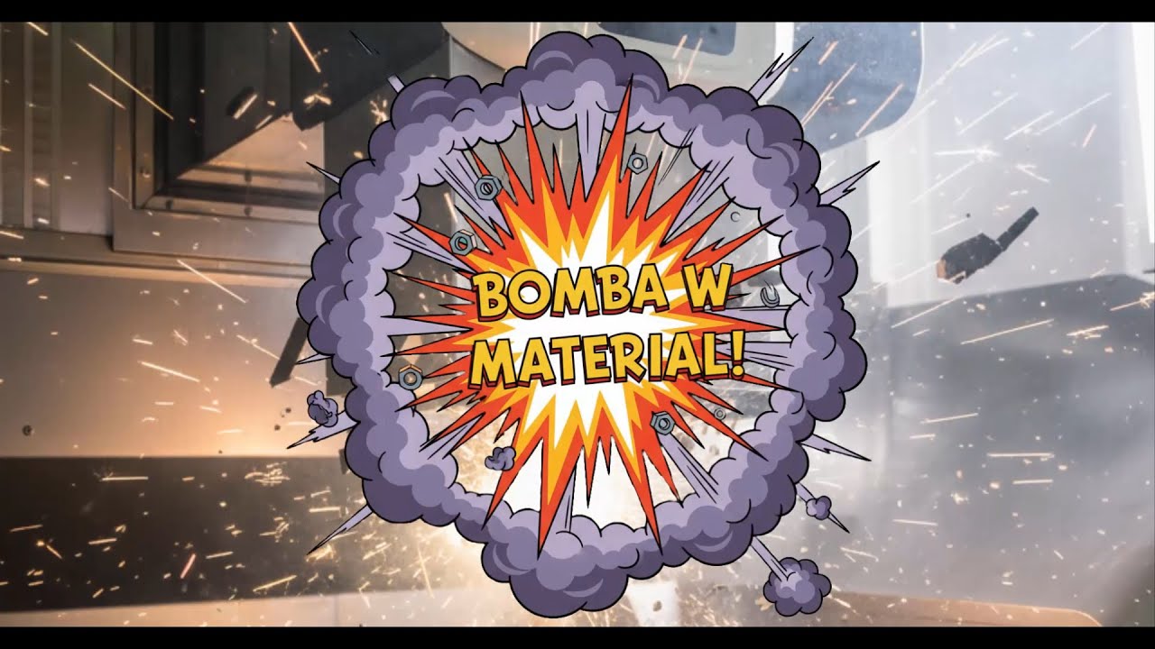 Bomba w materiał