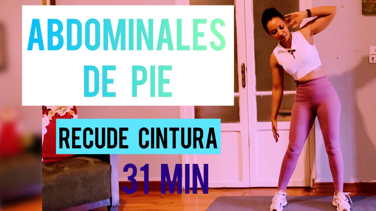 Rutina  De ABDOMINALES De Pie Para Reducir CINTURA y APLANAR ABDOMEN | Sin Saltos 