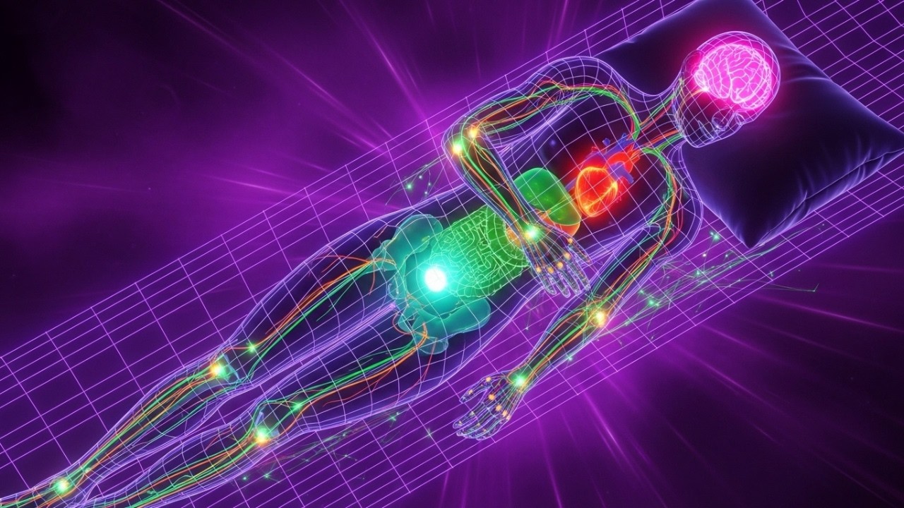 432Hz + 528Hz + 741Hz | The DEEPEST Healing Sleep: Gentle Whole Body Regeneration, Relieve Stress