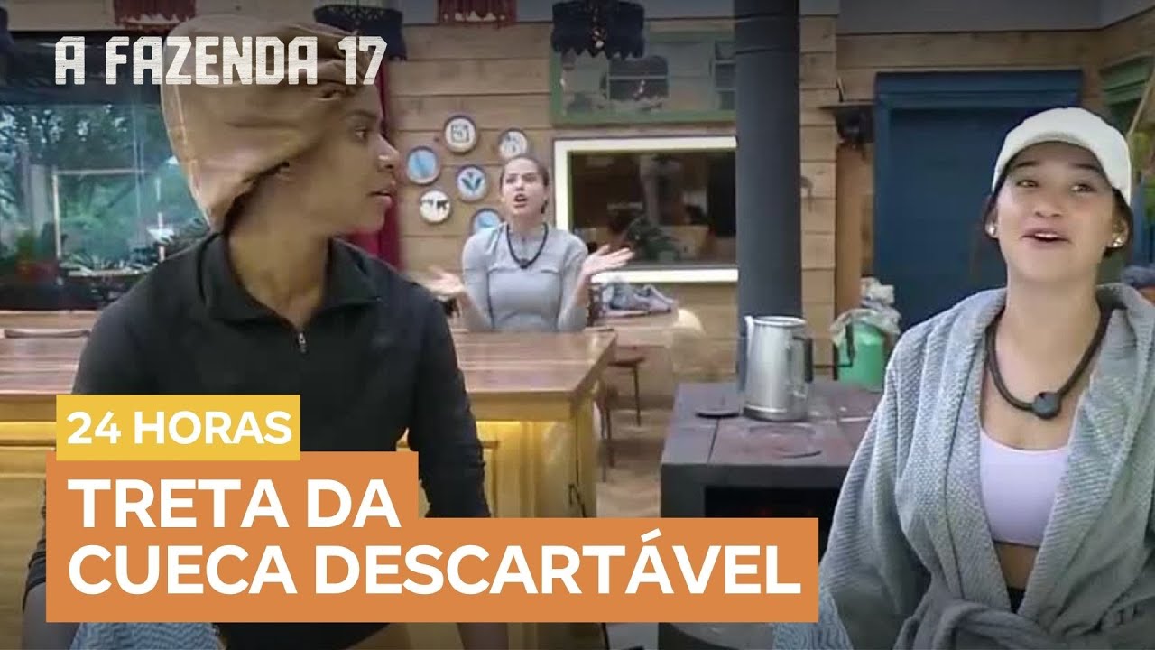 Fala sobre cuecas descartáveis de Mesquita acaba em bate-boca entre Saory e Kathy | A Fazenda 17