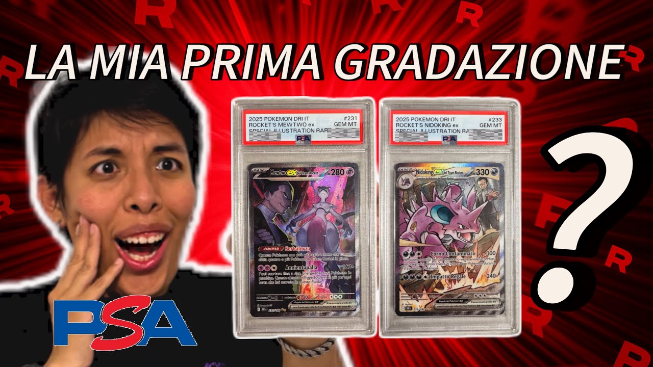 Ho fatto la mia PRIMA gradazione PSA: MEWTWO e NIDOKING 