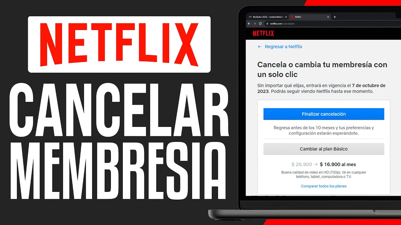 Cómo CANCELAR la SUSCRIPCIÓN de NETFLIX (2026) Dar de Baja mi Suscripción