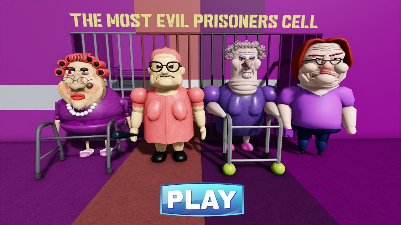 EVIL GRANDMA Vs BARRA'S GRANNY Vs GRUMPY GRAN Vs BETTY NURCERY !! WALKTHROUGH GAMEPLAY #roblox