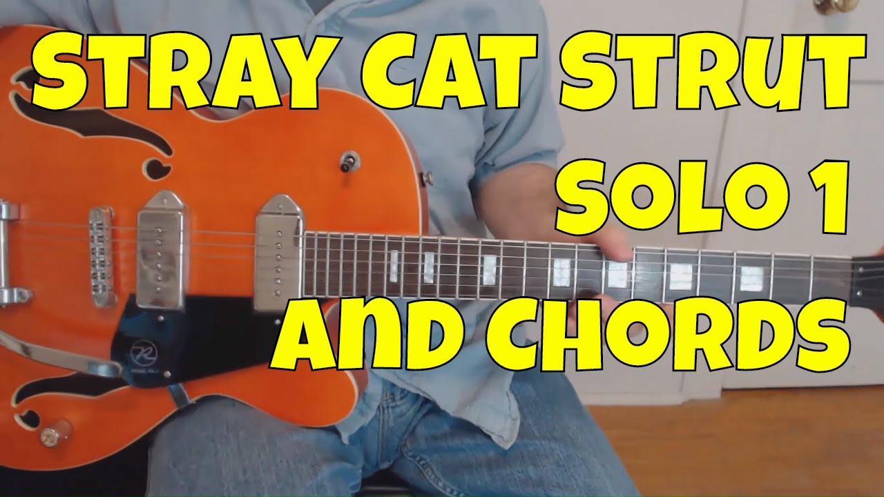 Урок игры на гитаре Stray Cat Strut | Первое соло с табулатурами
