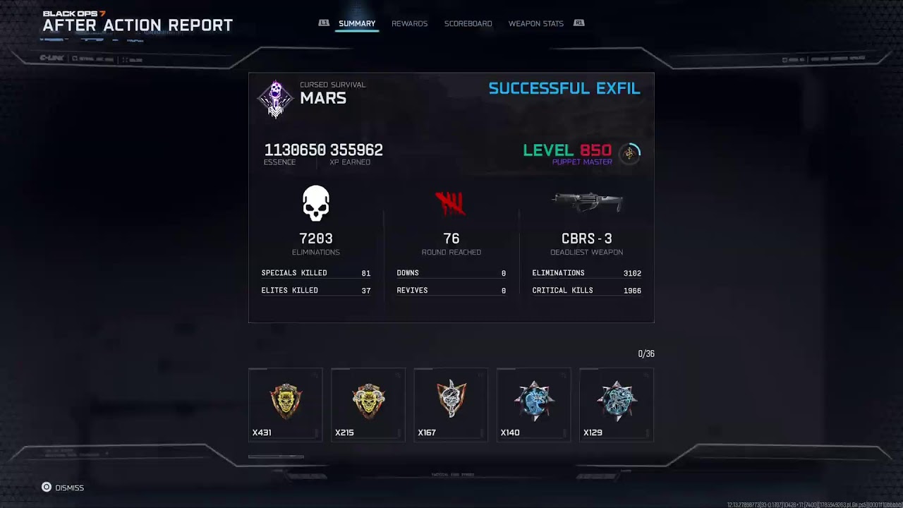 Cursed Survival Tier III Reaching Round 75 (Part 1-Mars)