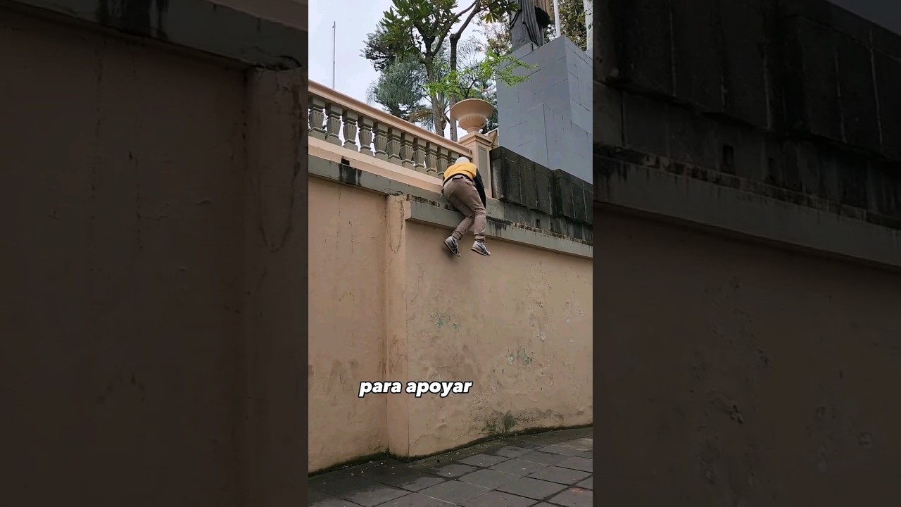 Aprende a bajar de cualquier lugar con estos tips de parkour #tutorial #parkour