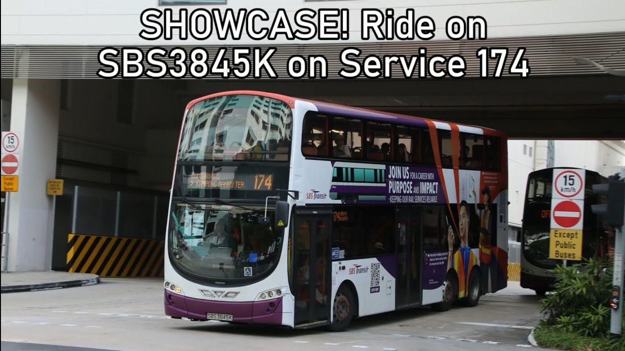 SBST Themed Bus Ad Showcase! SBS3845K on Service 174. Volvo B9TL WEG2 Batch 3