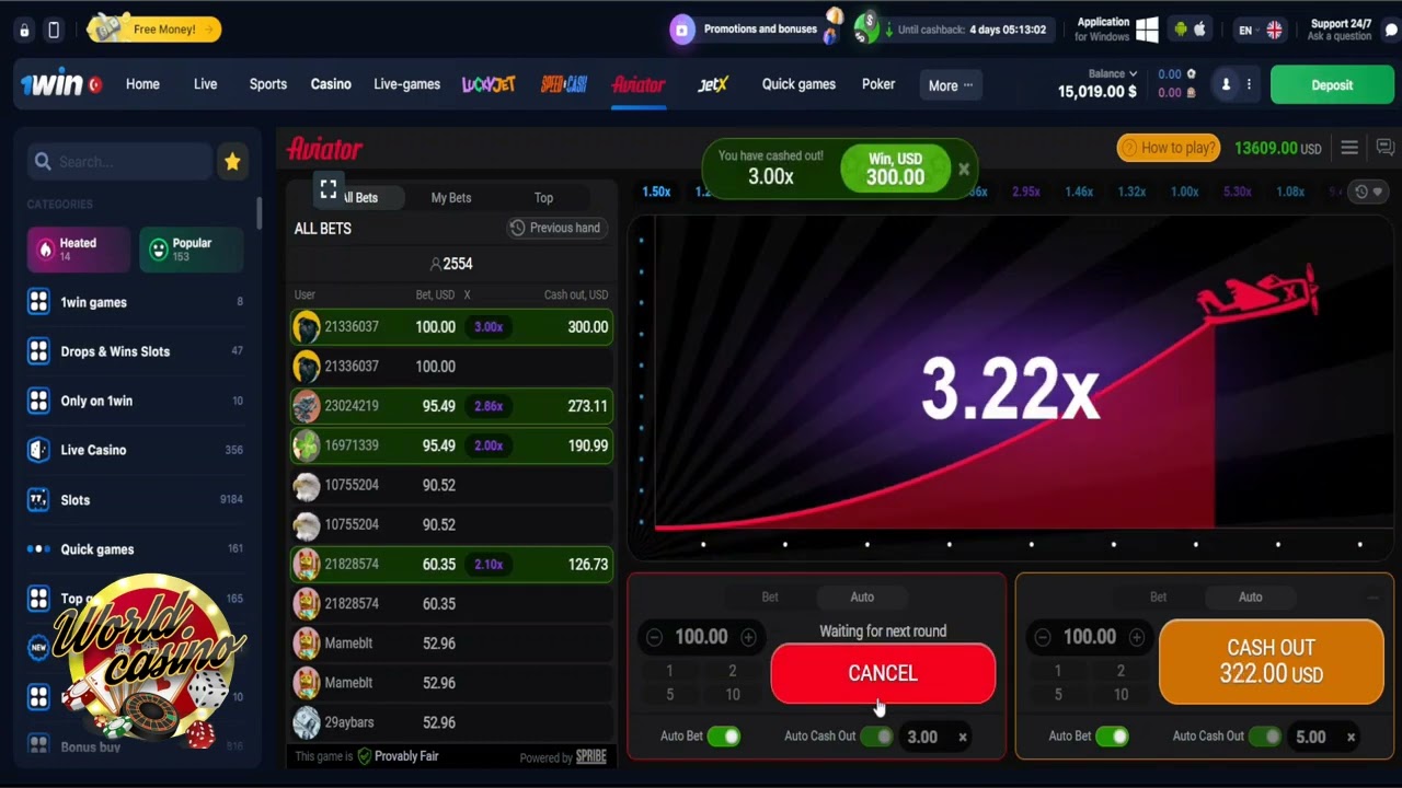 Review of Aviator game in 1Win Casino, Bonus and Promocode in Aviator