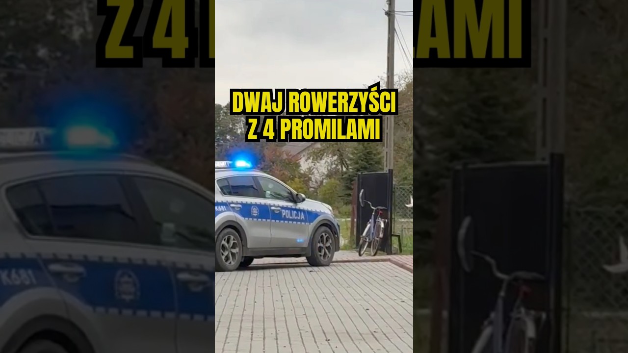 🚴🚴‍♂️ Dwóch rowerzystów z 4 promilami, jeden po drugim. W Wampierzowie 🚔 
